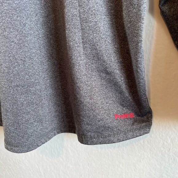 SPYDER Active ProWeb Grey Fleece Lined 1/4 Zip Stretch Pullover Mens Large - Picture 4 of 5